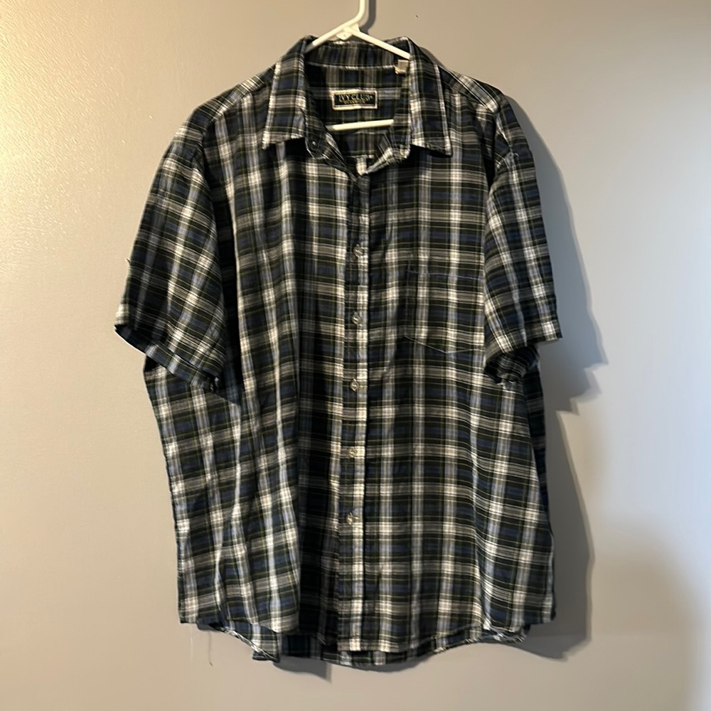 Ivy Club Classics Men's 2X Short Sleeve Button up Shirt